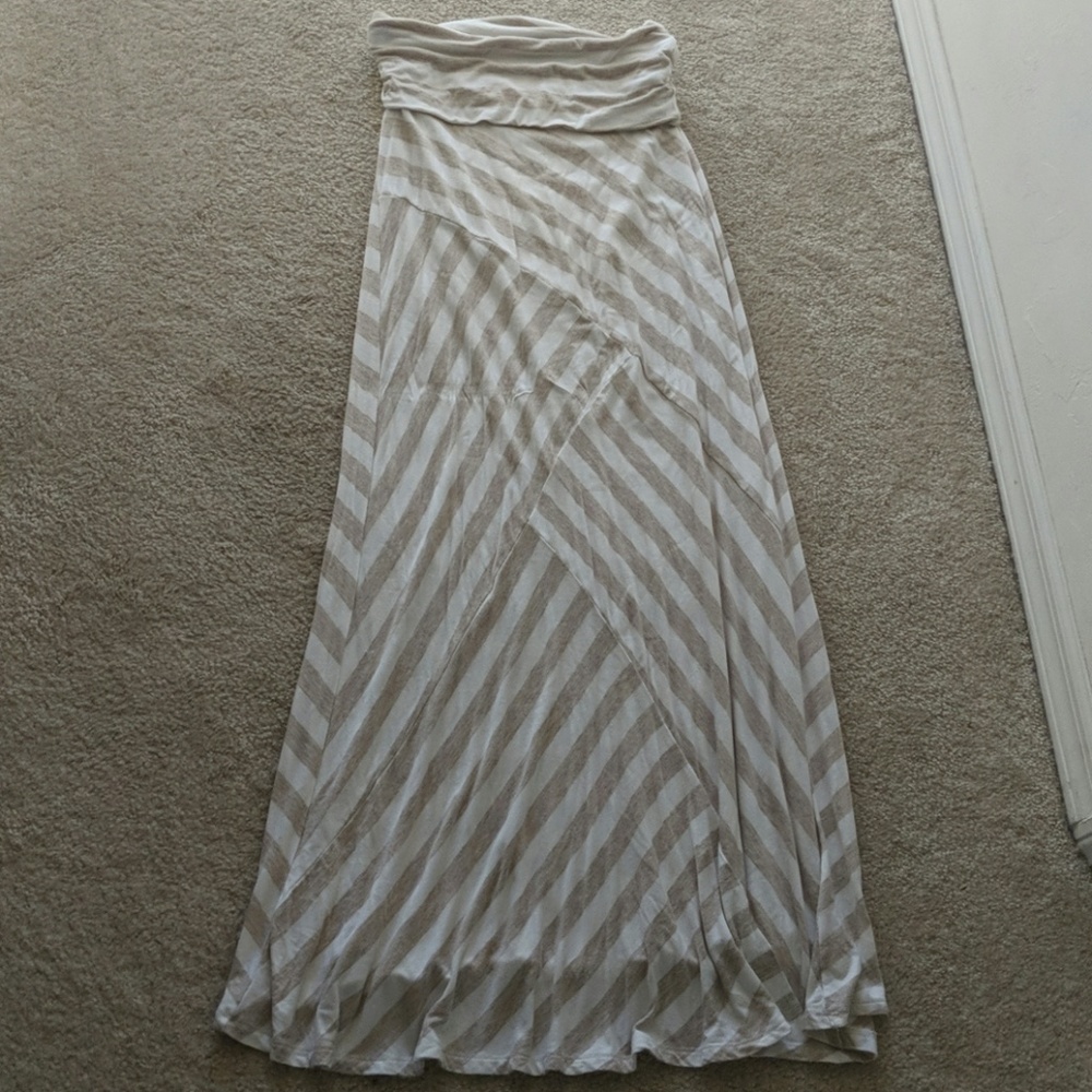 Fold over maxi skirt
